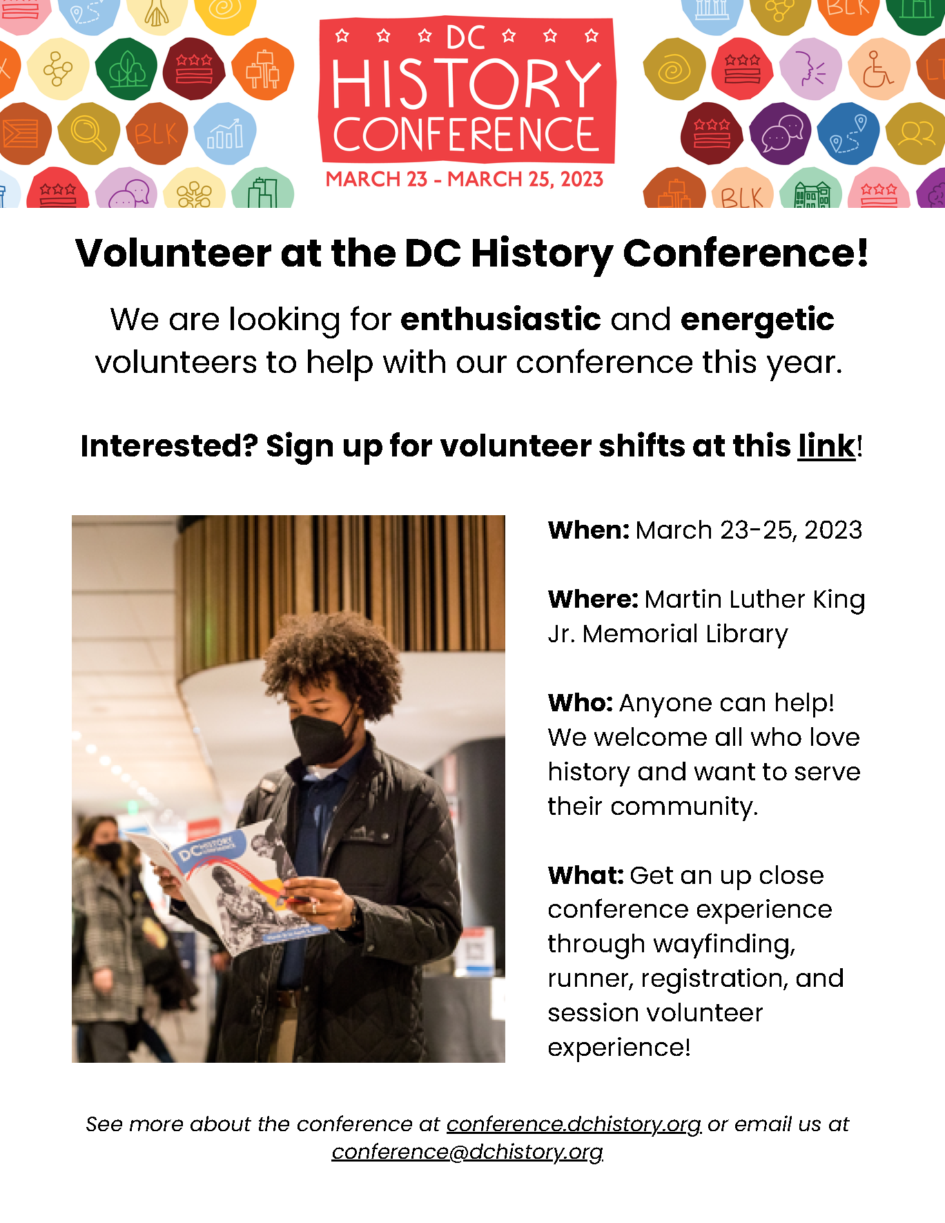 Volunteer for the DC History conference – DC Black History happens ...